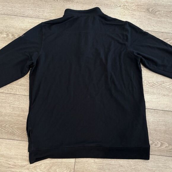 Travis Mathew Golf Sweater Mens 2XL XXL Black Quarter Zip Long Sleeve Pullover - Picture 8 of 8